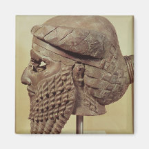 Head of Sargon I  2400-2200 BC Fridge Magnet