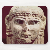 Head of the goddess Ishtar, from Amman, Jordan Mousepad