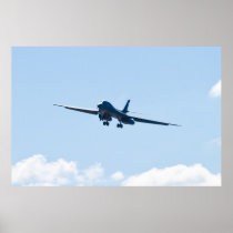 Head on shot of #DY AF 85 080 B-1B Bomber Print