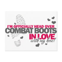 Head over Combat Boots Post Card