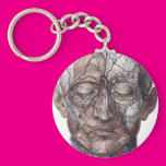 Head Veins and Muscles Key Chain