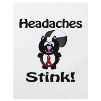 Headaches Stinks Skunk Awareness Design Full Color Flyer