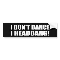 Headbang Bumper Sticker