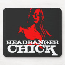 Headbanger Chick Mousepad