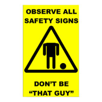 Headless Guy Safety Sign posters by csc316 Headless Guy Safety Sign posters
