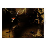 Headless horseman Halloween card