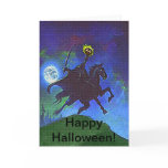 Headless Horseman in the Blue Light Greeting Card