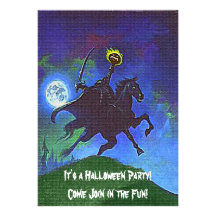 Headless Horseman in the Blue Light Personalized Invitation
