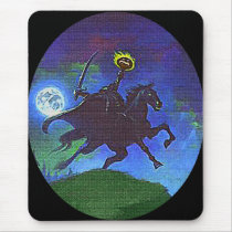 Headless Horseman in the Blue Light Mousepads