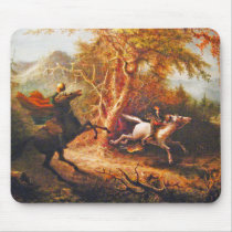 Headless Horseman Pursuing Ichabod Crane Mousepad