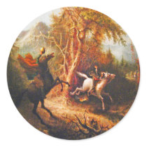 Headless Horseman Pursuing Ichabod Crane Stickers