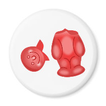 Headless Jelly Baby Refrigerator Magnets