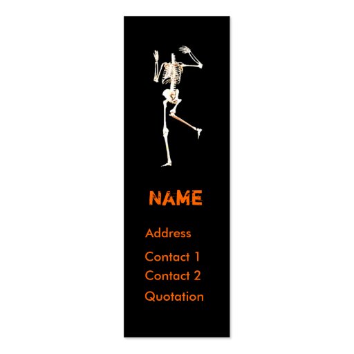 Headless Skeleton - Skinny Business Card