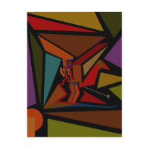 Headless Skier Postcard