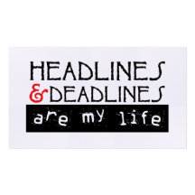 Headlines & Deadlines Business Cards