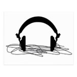 headphone post card