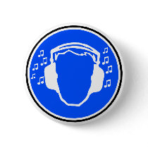 Headphones Badge buttons