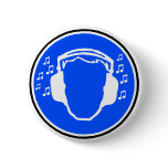 Headphones Badge buttons