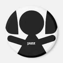 Headphones Jazz Music Magnets