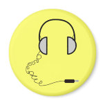 Headphones magnets