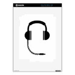 Headphones music sound decals for iPad 2