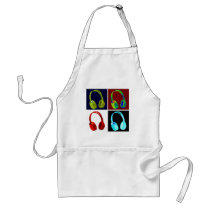 Headphones Pop Art Apron