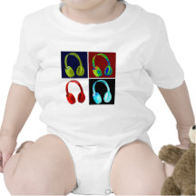 Headphones Pop Art Tshirts