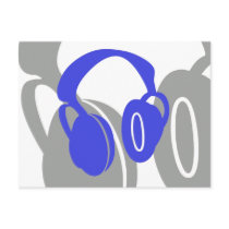 Headphones Postcards by jcbing Headphones Postcards
