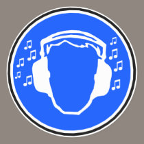 Headphones sticker stickers