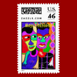 Heads 2, MOJI'S DESIGNS stamps