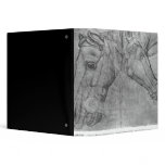 Heads of horses, from the The Vallardi Album Vinyl Binders