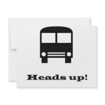 Heads up! invitations by szclothingdesigns Heads up! invitations
