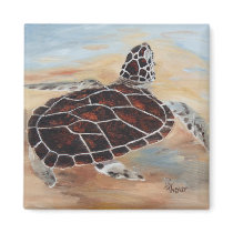 Head's Up Turtle Magnet