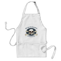Heads Will Roll Pirate Skull Aprons
