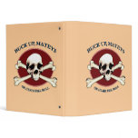 Heads Will Roll Pirate Skull 3 Ring Binders