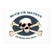 Heads Will Roll Pirate Skull Business Card Templates