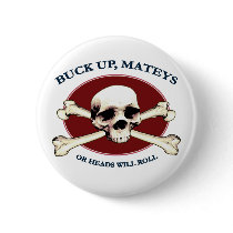 Heads Will Roll Pirate Skull Pins