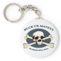 Heads Will Roll Pirate Skull Keychains