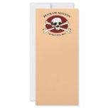 Heads Will Roll Pirate Skull Full Color Rack Card