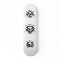 Heads Will Roll Pirate Skull Skate Board Deck