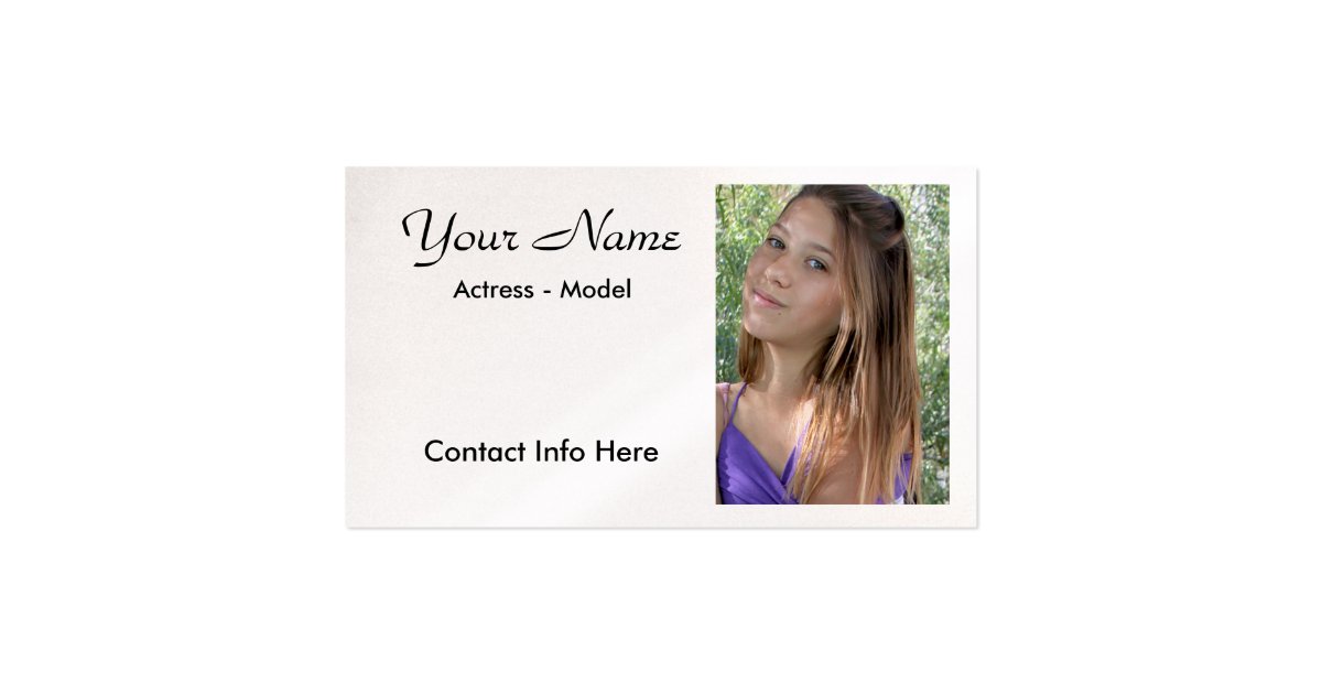 Headshot Business Card Template headshot actor business card template zazzle Headshot Business Card Template headshot actor business card template zazzle