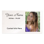 Headshot Actor Business Card Template