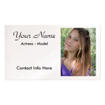 Headshot Actor Business Card Template