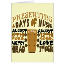 Headstock Festival 1968 Greeting Cards