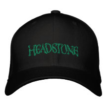 HEADSTONE Green Logo Baseball Cap