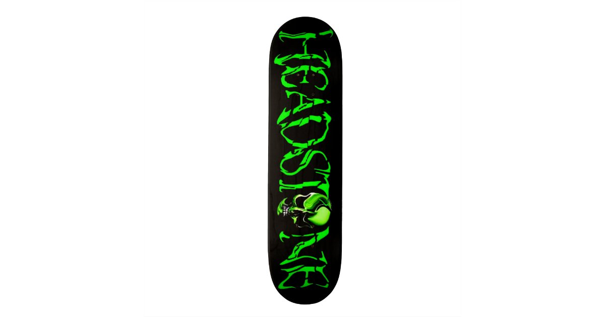 HEADSTONE Green Skull Logo Skateboard Zazzle