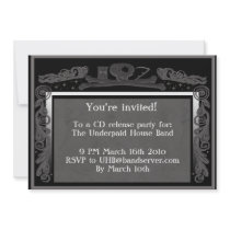 headstone party invite (grey)