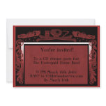 headstone party invite (red)