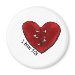 Healed Heart Fridge Magnets