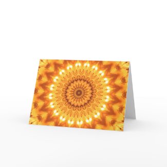 Healing Energy Sunny Mandala Card card